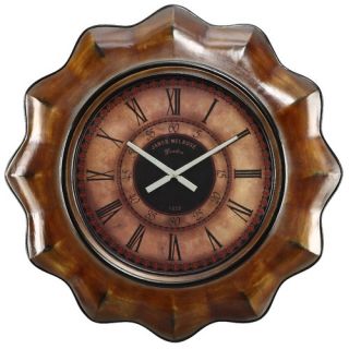 Cooper Classics Sullivan Wall Clock in Distressed Chestnut
