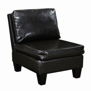 Carolina Cottage Oxford Armless Chair in Brown Leatherette   SH2001