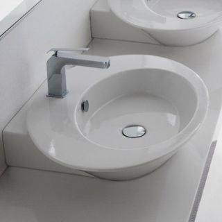 Scarabeo by Nameeks Wish Thick Edge Wall or Deck Mount Bathroom Sink