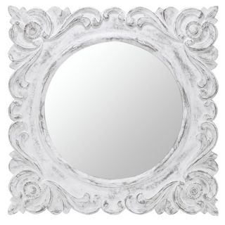 Cooper Classics Margate Mirror in Distressed Aged White
