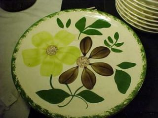 Southern Pottery Co Blue Ridge Green Briar 9 3 8 Luncheon Plate