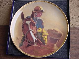  Stone Horse Plate Northern Dancer Bill Hartack Up Signed RARE