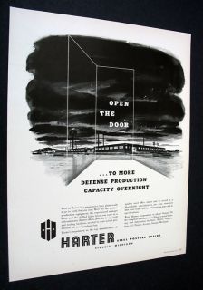 Harter Steel Chairs Sturgis Michigan Plant Drawing Ad