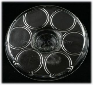 Le Smith Greensburg Glass Center Handled Tumbler Tray