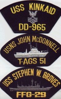  BASEBALL CAP/HAT PATCH USS STEPHEN W GROVES FFG 29 USN VIETNAM WAR