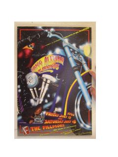 Gregg Allman Friends Concert Poster The Fillmore July 17 18 Allman