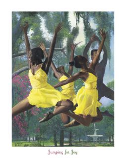 African American Print Jumping 4 Joy by Gregory Myrick