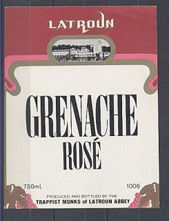 Israel Latroun Grenache Rose Wine Label Very Fine