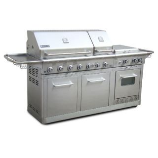 New Jenn Air Outdoor Stainless LP Gas Grill Ceramic Infrared Searing