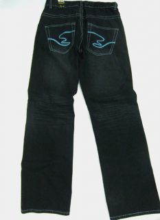 Mens M Gordon Jeans Dark Wrinkled L Blue Stitch 34x34