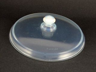 Fry Opalescent Glass Round Lid for 1938 9D Casserole, 8 3/4 outside