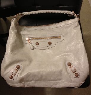 Authentic Balenciaga Giant Day Bag in Gris Ciment Used