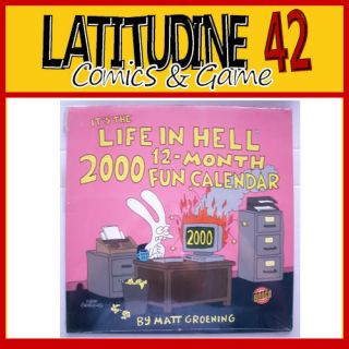 Matt Groening Its Life in Hell 2000 Fun Calendar RARE