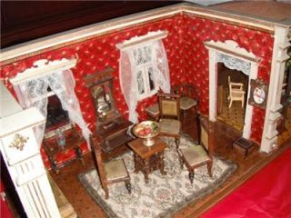 Gottschalk COMPLETE Doll House/Dble Room Box**RARE** ANTIQUE C.1896