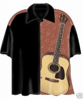  The Guitar Panel Hawaiian Camp Shirt