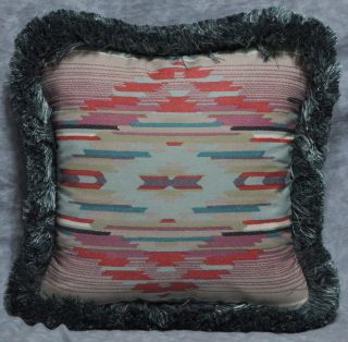 Pillow made w/ Ralph Lauren Hawk Springs Serape Southwest Fabric 12