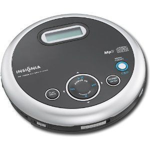 Insignia Portable CD Player w Tuner Remote Headphones NS P5113