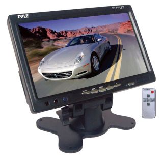  PLHR77 New 7 Widescreen TFT LCD Video Monitor w Headrest Stand