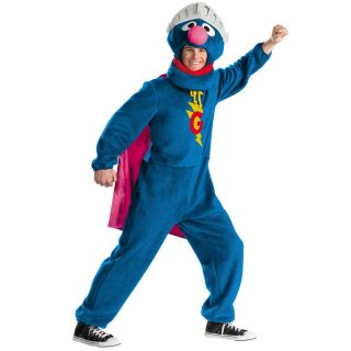 C137 Deluxe Sesame Street Super Grover Adult Costume