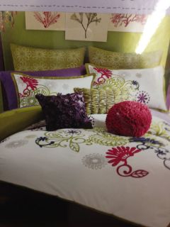 HAYLEY PINK GREEN PURPLE TWIN Comforter Set