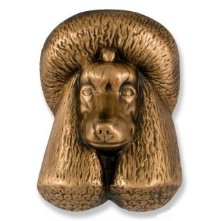 Michael Healy Poodle Dog Door Knocker in Bronze MHDOG08 Dogknocker