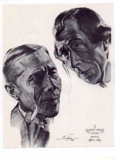 george arliss 1930 disraeli 1962 volpe print 
