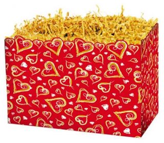 Large Lots of Heart Boxco Gift Basket Box