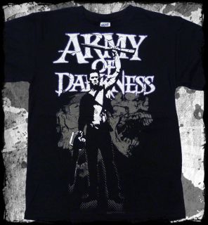 Army of Darkness   Distressed Skulls t shirt   Official   FAST SHIP