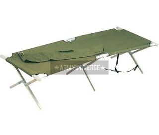 Olive Drab Heavy Duty Aluminum Portable Sleeping Cot w/ Carry Bag