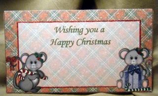Handmade Greeting Card Happy Christmas Money Holder