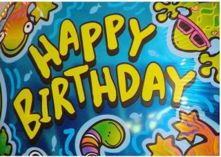 Happy Birthday Lizard 18 Balloon Party Supplies