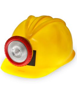 wigs masks hats occupational miner hard hat with attached light