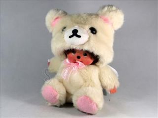  _Sekiguchi_Monchichi_Baby_Cute_Cream colored Bear_8_Gift_Monkey
