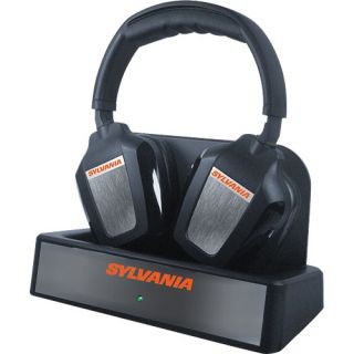 sylvania quiet tv wireless stereo headphones sly wh950gb crystal clear
