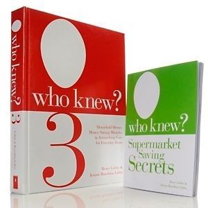 who knew 3 supermarket saving secrets 2 book set