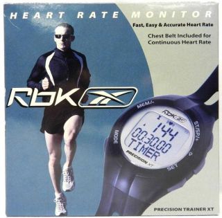 Reebok Black Precision Trainer XT Heart Rate Monitor with Chest Belt