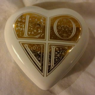 Papel of Reelance Heart Shaped Trinket Box 1995 Fine Bone China Made