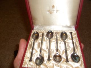 Hans Hansen Sterling Silver Coffee Spoons Set of 6