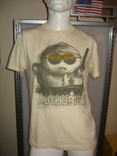 Mens Cartman South Park Authority T Shirt Size Medium