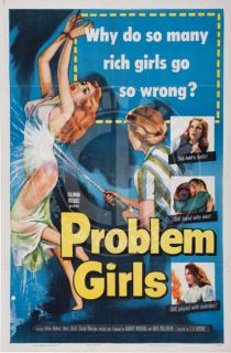 Problem Girls 1953 Helen Walker Bad Girl One Sheet VFN