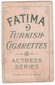 C1910 Fatima Cigarettes Card T27 Actress Helen Ware VG