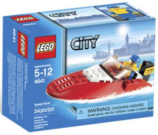 Lego City Harbor 4641 Fast Speed Boat with Sailor New