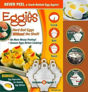 Eggies Hard Boil Eggs without The Shell Never Peel a Hard Boiled Egg