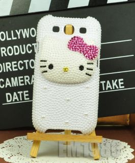 new 3d hello kitty pearl crystal phone cover case for samsung galaxy