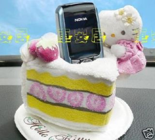 Hello Kitty Cake Car Mobile Phone Storage Holder