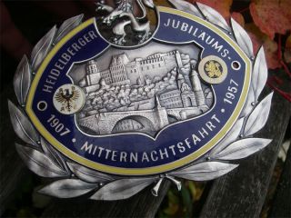 ADAC Germany Heidelberg Midnight Rallye Badge 1957