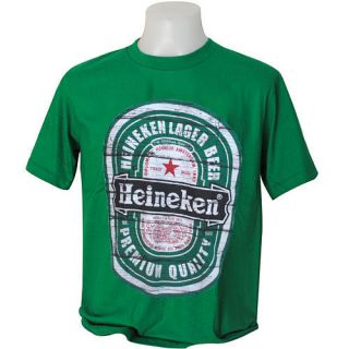 new heineken beer green t shirt size l