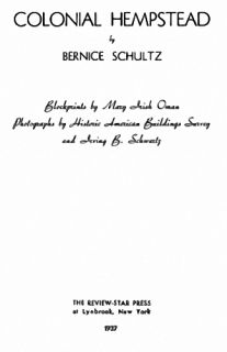 Genealogy History of Colonial Hempstead New York NY