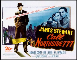 Call Northside 777 1948 Orig Movie Poster Halfsheet VF