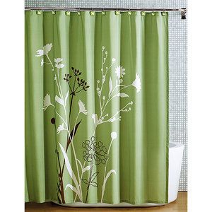 Shower Curtain Green Floral Hometrends Marmon